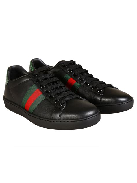 sneakers gucci nere|gucci sneakers for men.